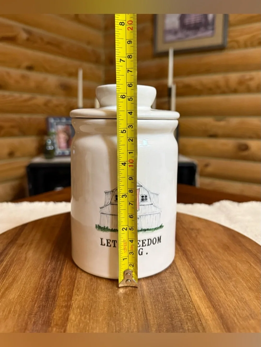 LET FREEDOM RING Rae Dunn Canister - Picture 3 of 5